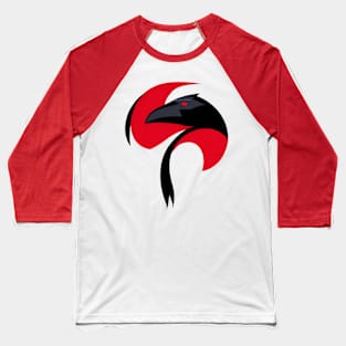 Raven Red Logo Baseball T-Shirt